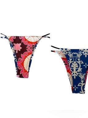 NWT Agua Bendita Minta Eames 11545 Reversible Bikini Bottom Large